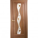 Дверь Новый Стиль "Волна" ПВХ De Luxe (стекло с рисунком Р1) - Фото №3